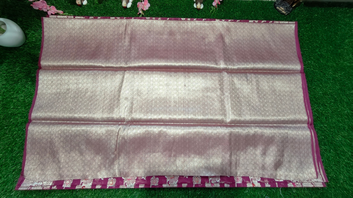 LILAC SEMI GEORGETTE ZARI ZAAL SAREE