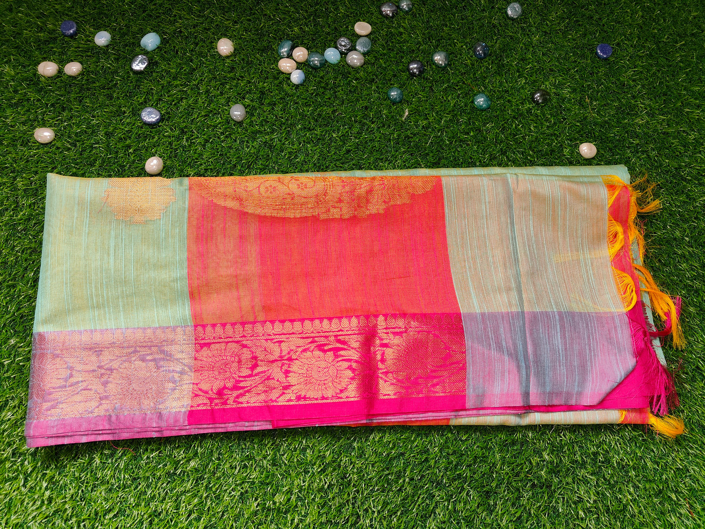 LINEN COTTON SILK SAREE