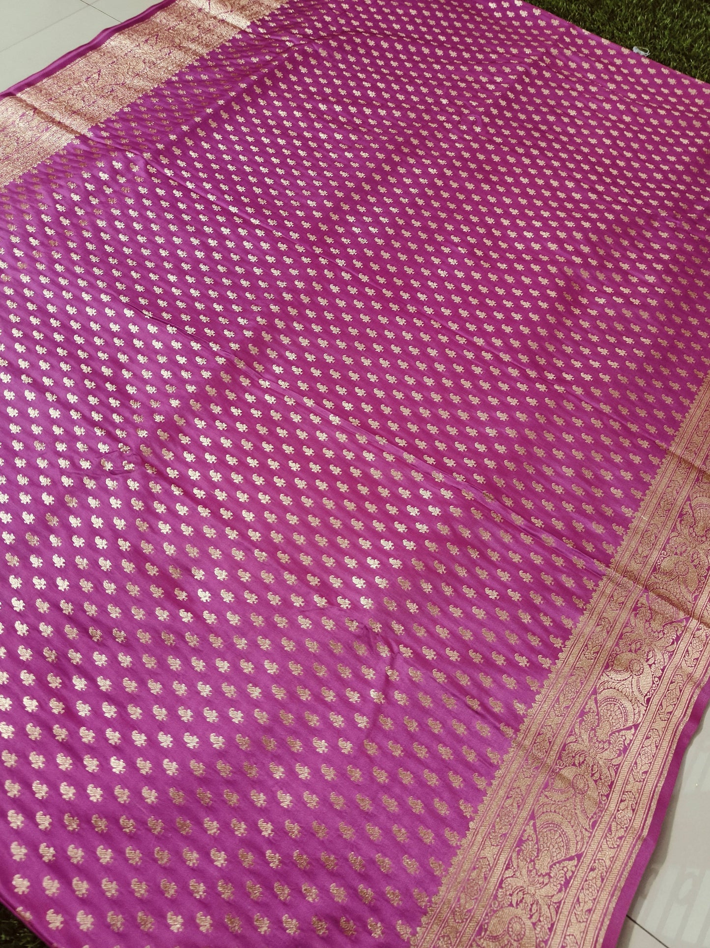 PINK PURE KATAN SILK SAREE