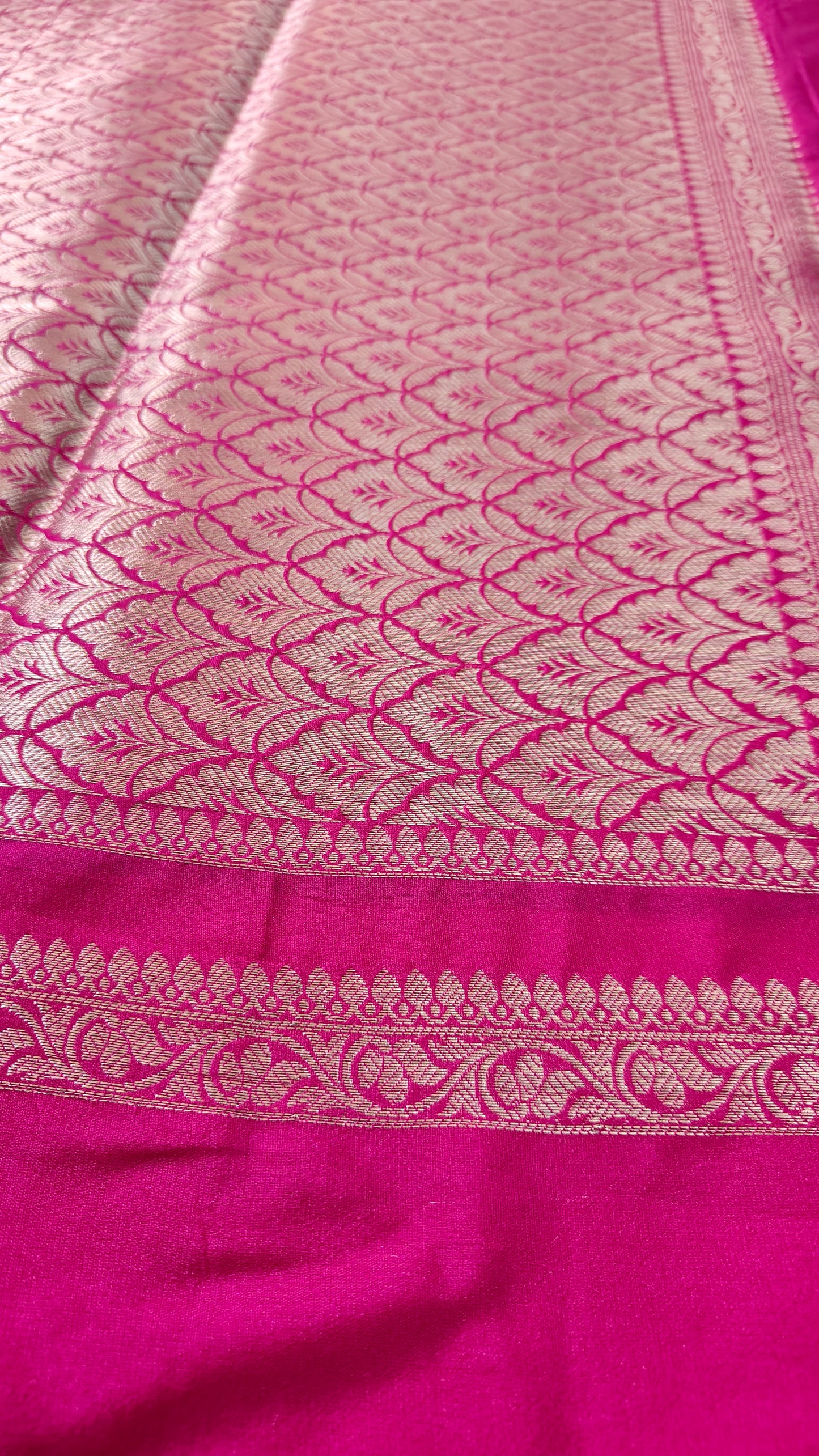 BLACK GADHWAL BORDER GAJI SILK SAREE