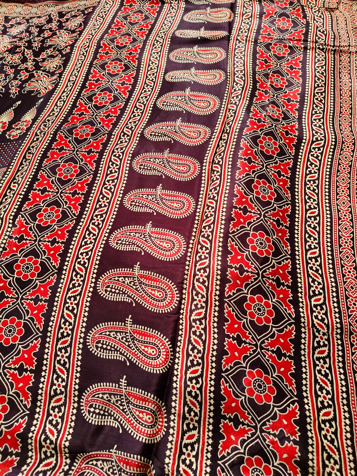 BURGANDY MODAL SILK SAREE