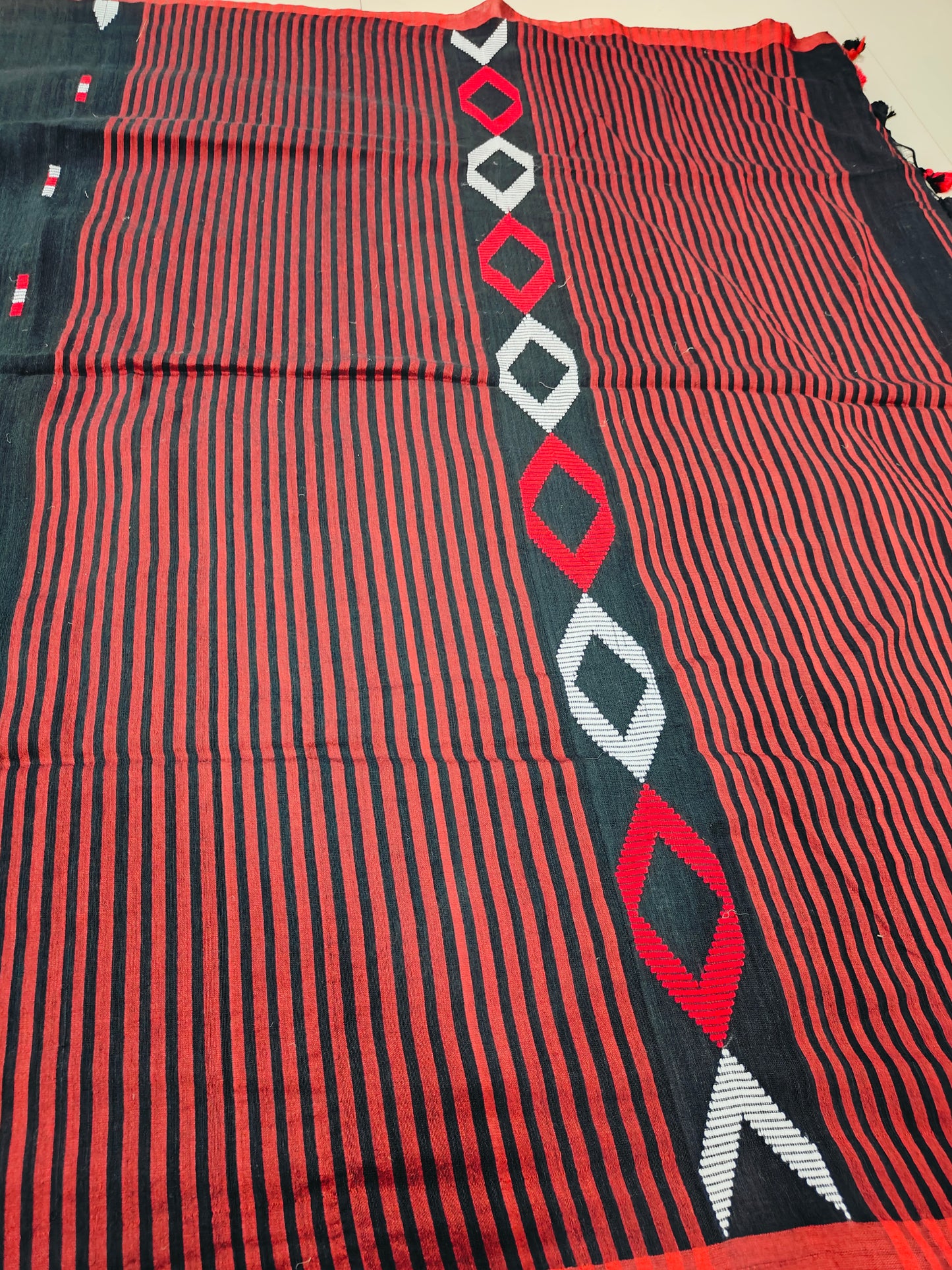 BLACK KHADDI COTTON WITH GHICCA EMBRIODERY