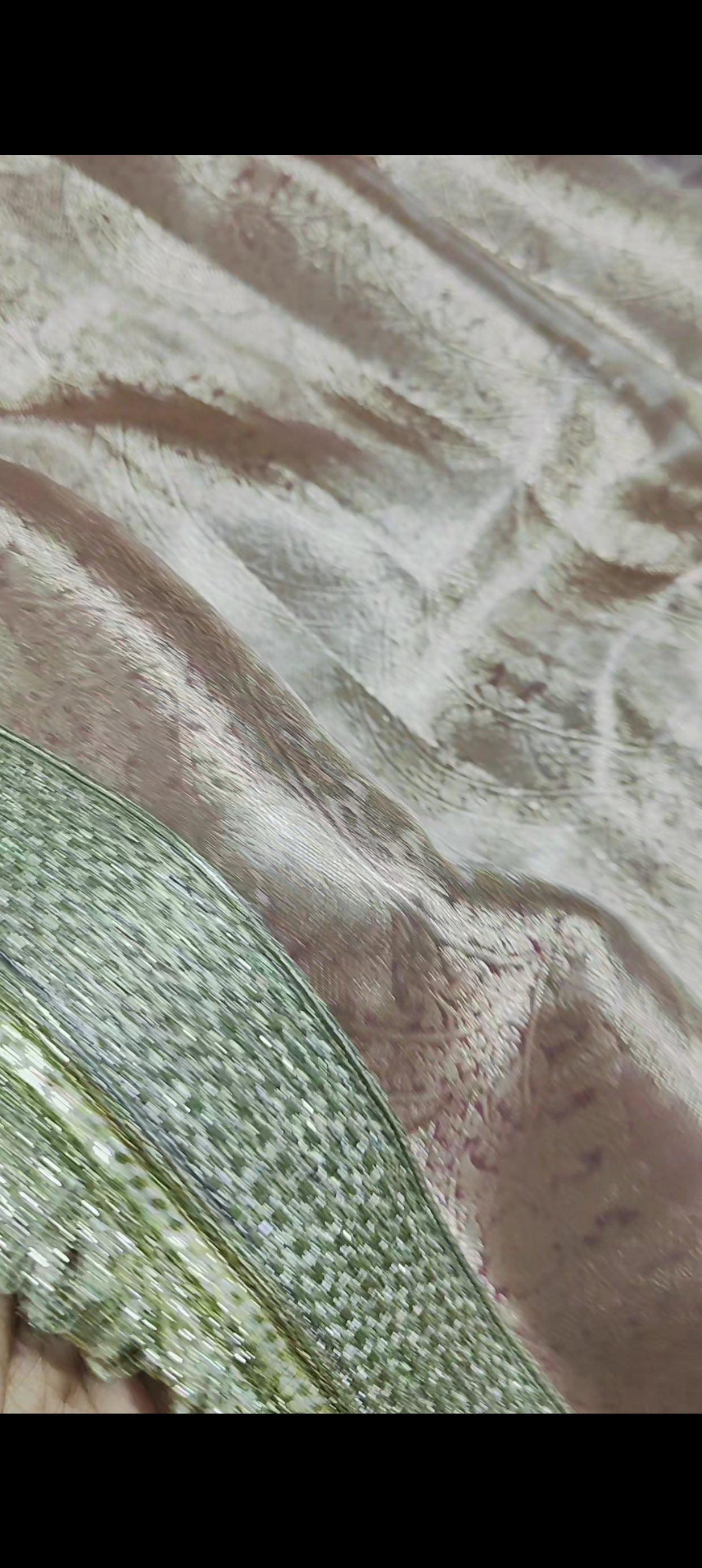 PINK PURE TISSUE KATHBAN SAREE