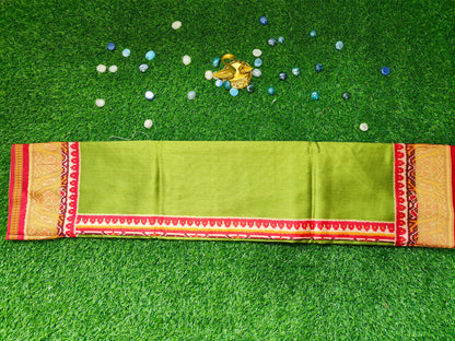 MEHNDI GREEN PATOLA SILK SAREE