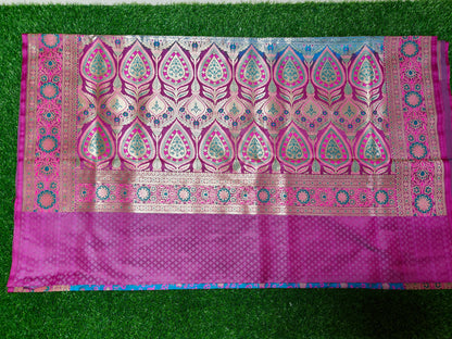 BLUE JAMAWAR SILK SAREE