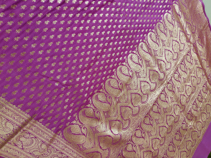 PINK PURE KATAN SILK SAREE