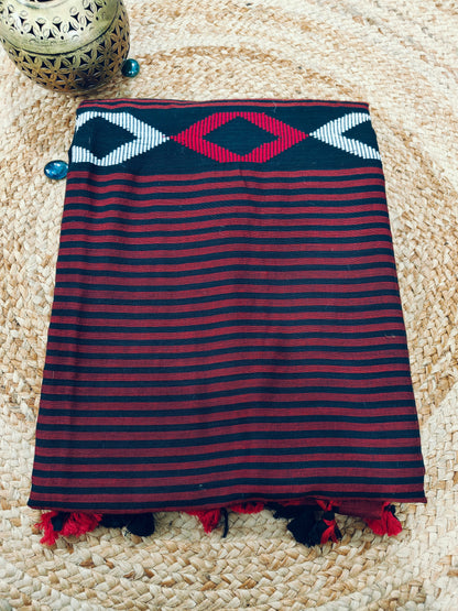 BLACK PURE COTTON WITH GHICCHA BRIODERY
