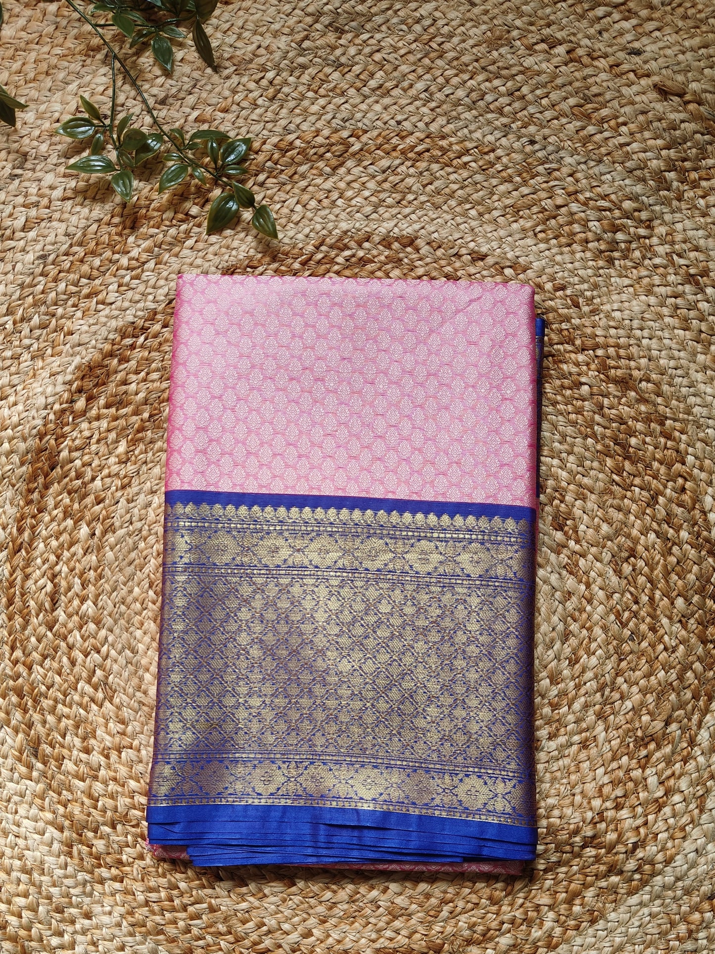 PINK SEMI KANCHI SILK SAREE