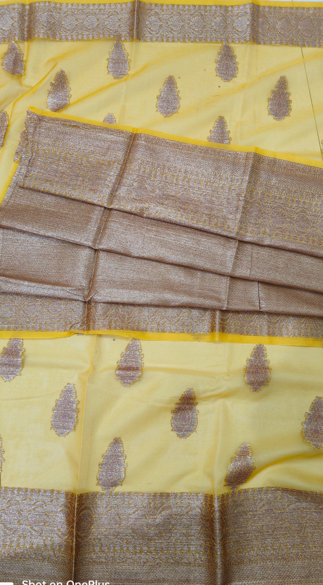 YELLOW KORA ORGANZA SILK