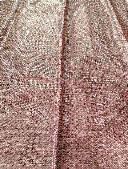 MAROON SEMI TUSSAR SILK SAREE