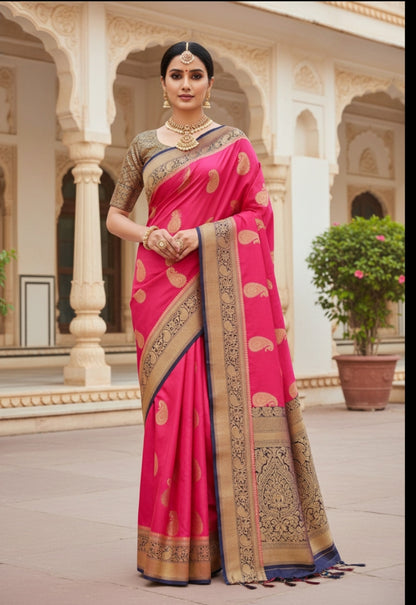 PINK WARM SILK SAREE
