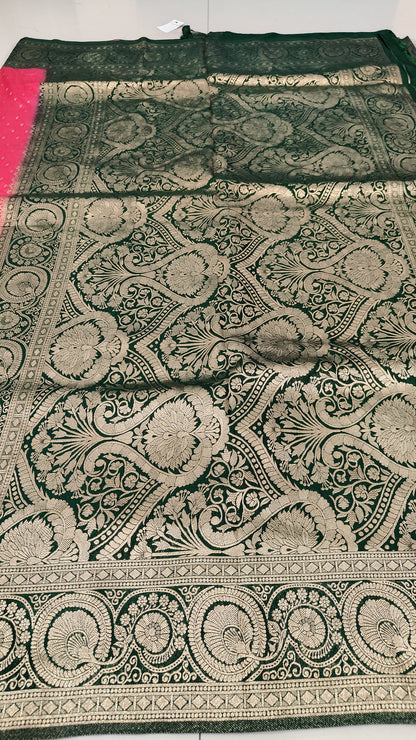 PINK MASHRU SILK SAREE
