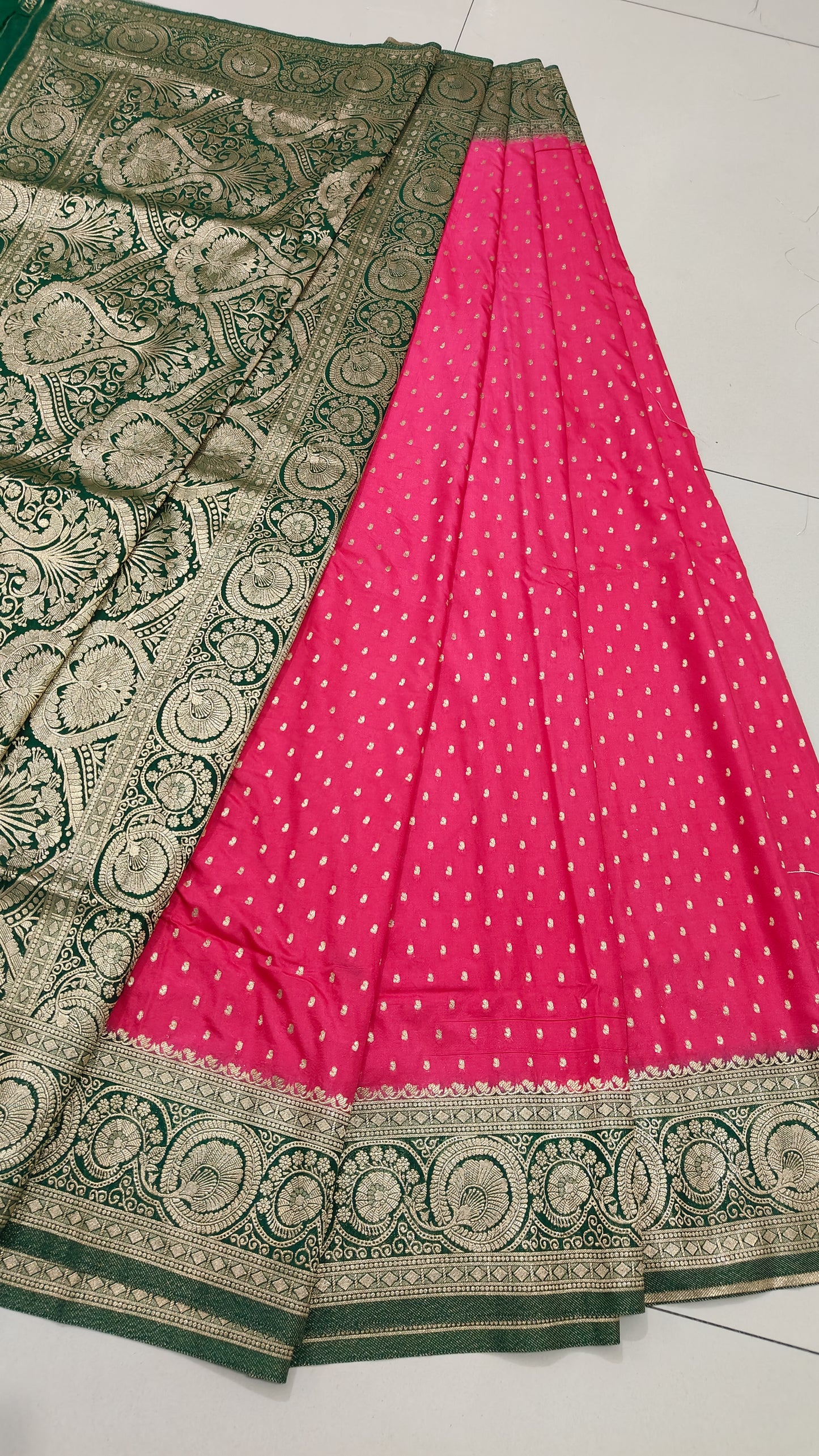 PINK MASHRU SILK SAREE