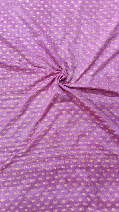 LILAC CRAPE SHIFFON SILK SAREE
