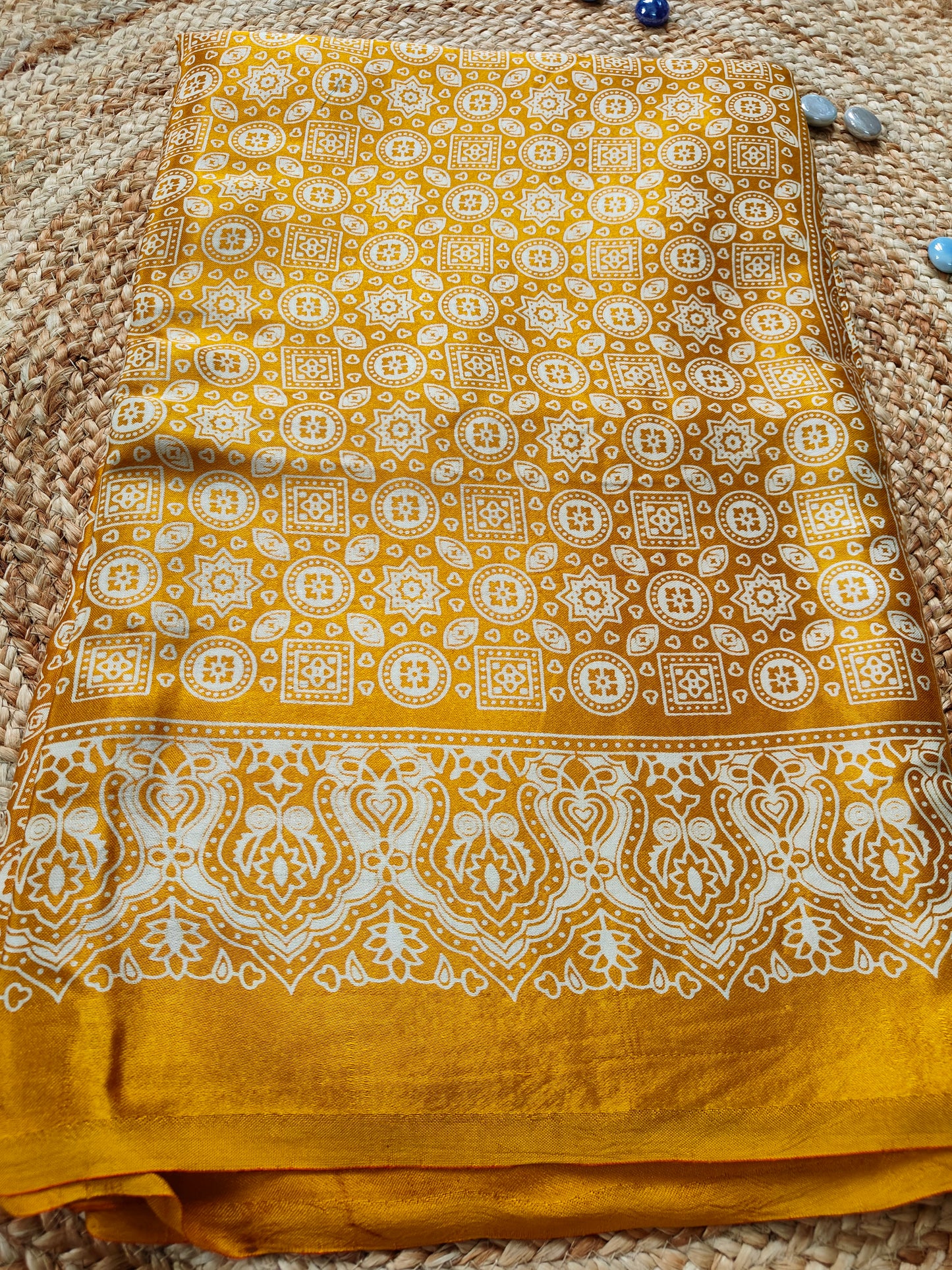 YELLOW MODAL SILK SAREE