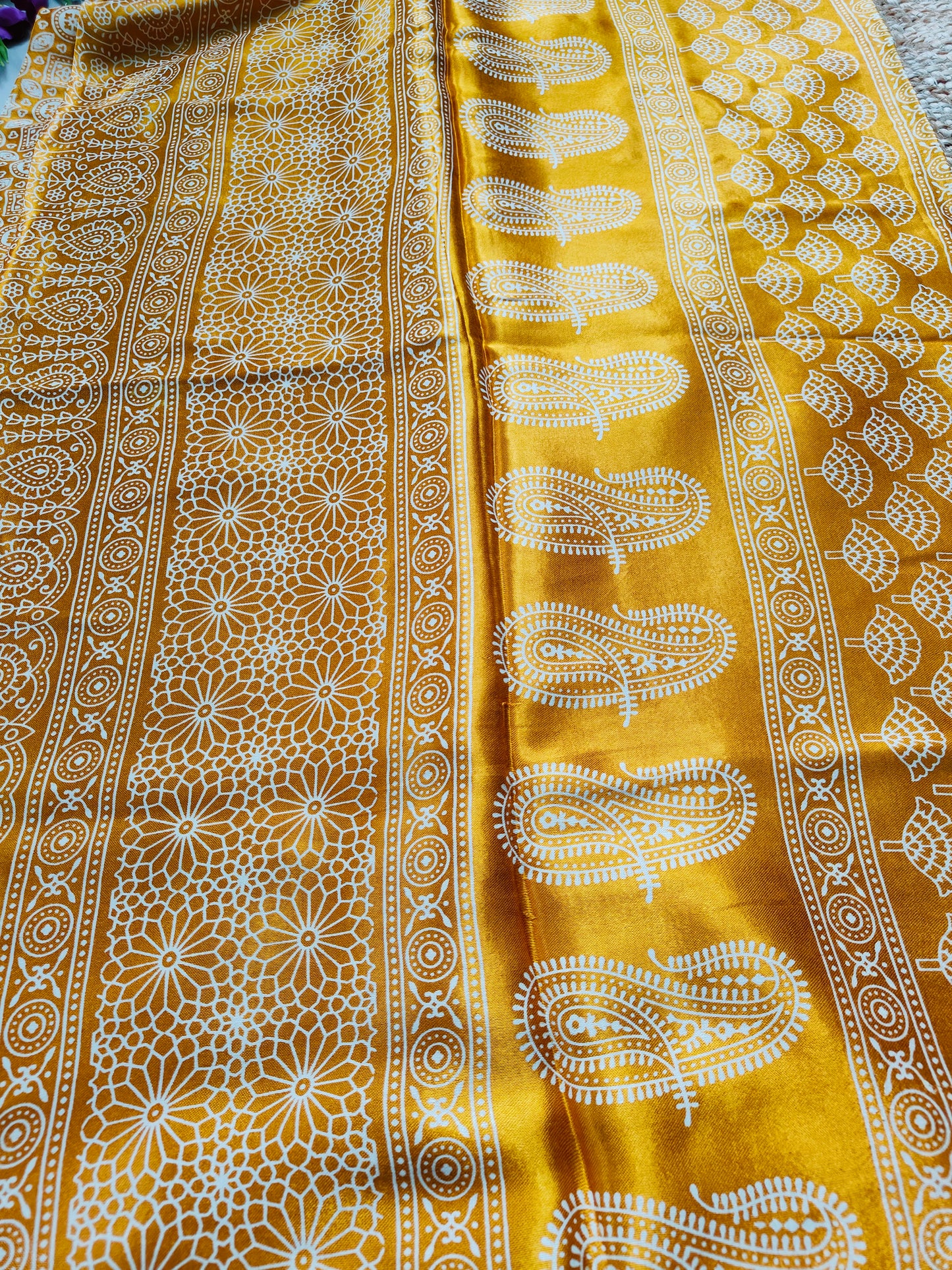 YELLOW MODAL SILK SAREE