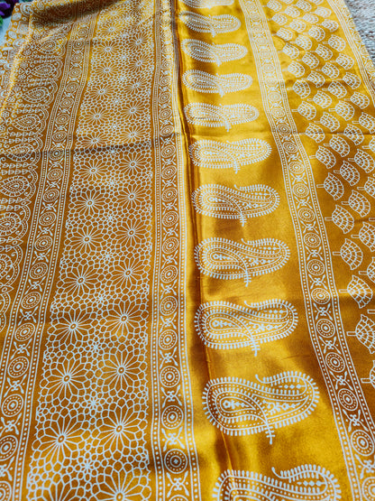 YELLOW MODAL SILK SAREE