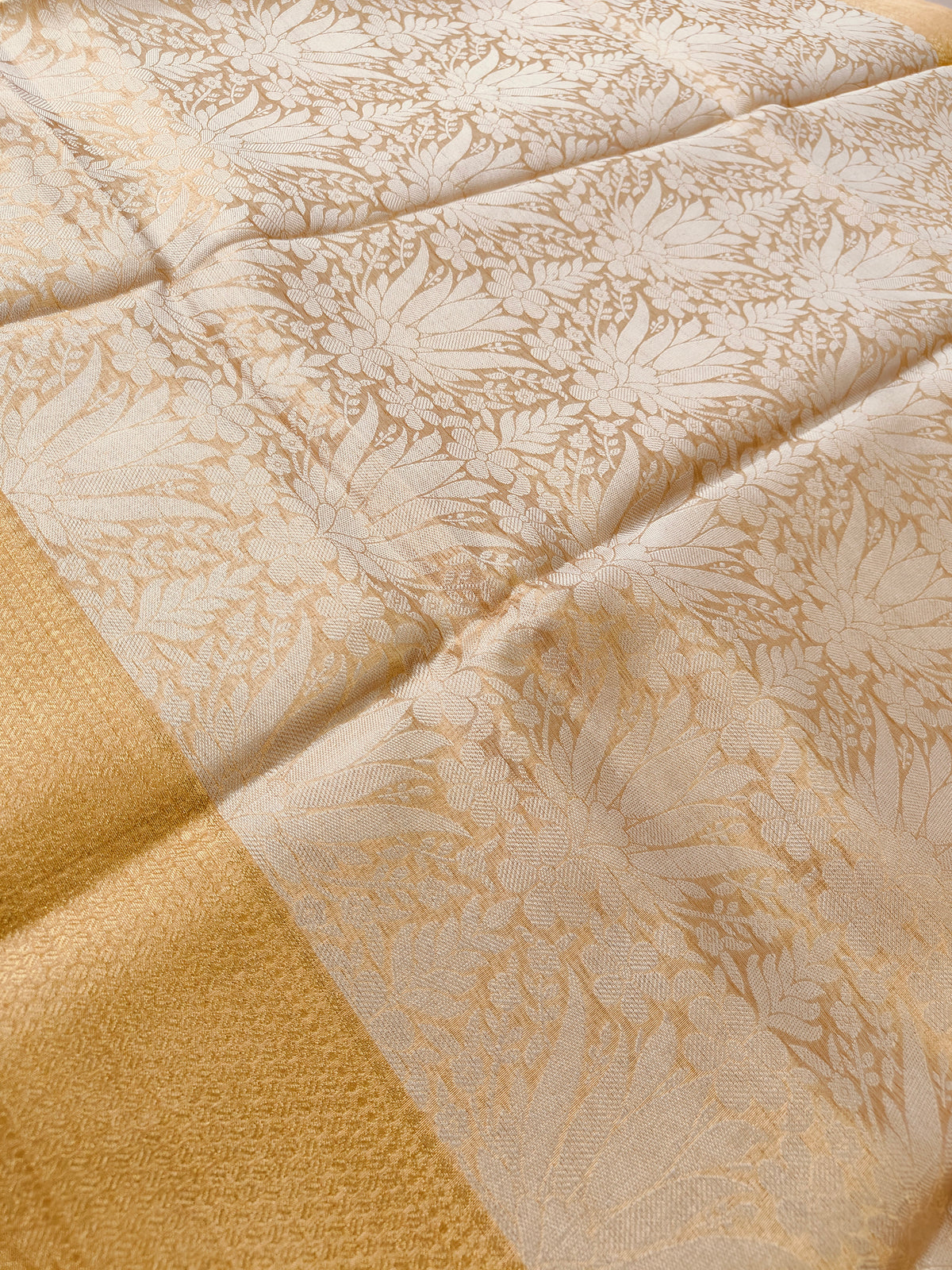 GOLDEN GLASS TISSUE SAREE