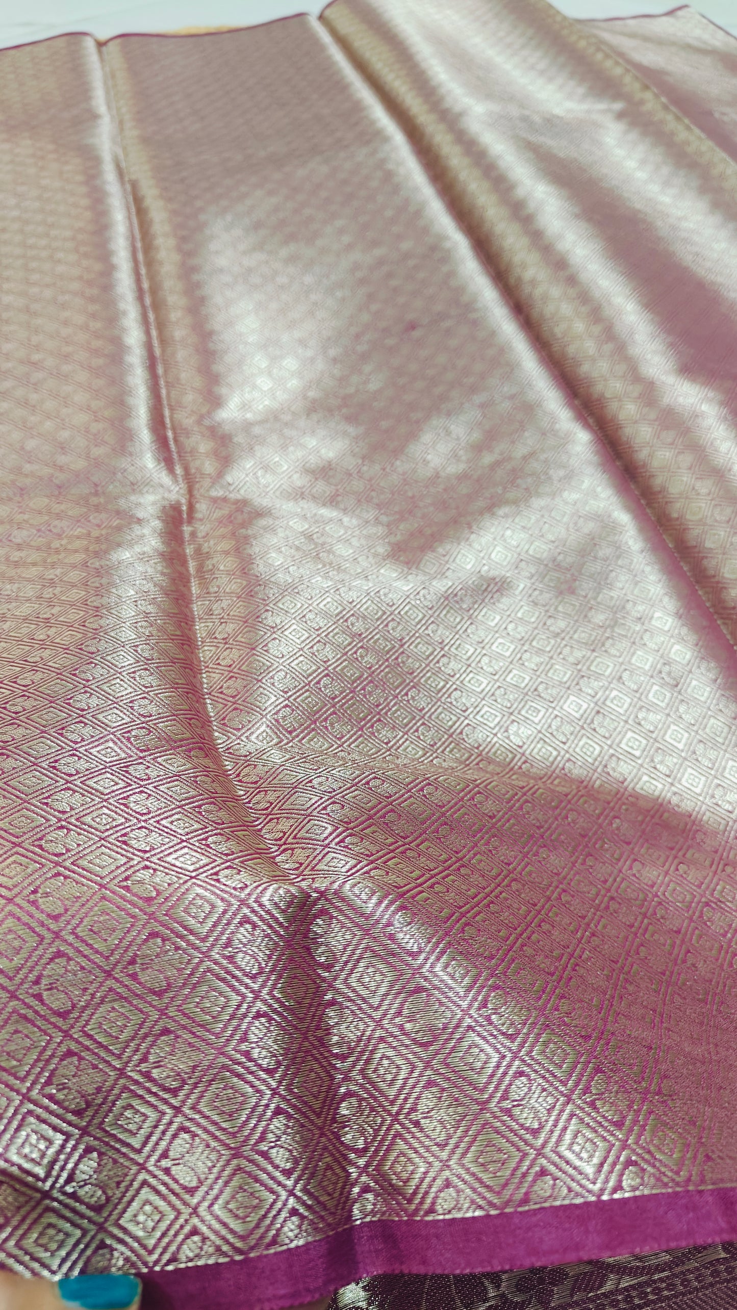 LILAC SEMI GEORGETTE ZARI ZAAL SAREE