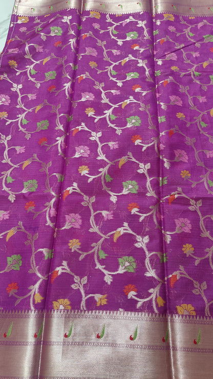 LAVENDER PAITHANI KOTA CHEQUE SAREES