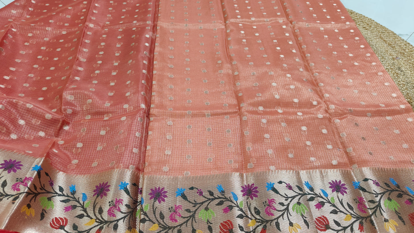 PAITHANI KOTA CHEQUE SAREES