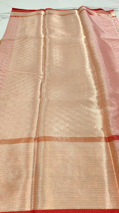 RED PAITHANI KOTA CHEQUE SAREES