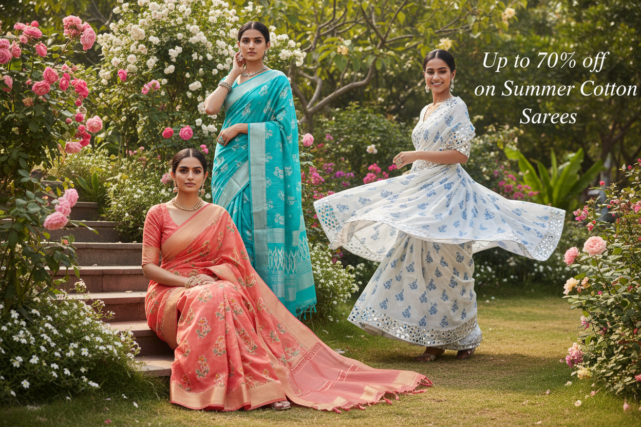 Summer Cotton Block Print Banner